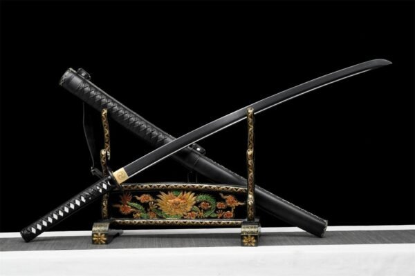 Black Steel Katana Sword
