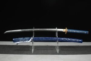 Blue And Gold Katana