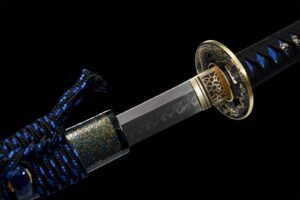 Blue Damascus Katana