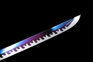 Purple Two Bladed Sword